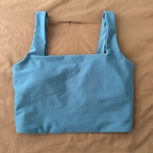 Grey activewear crop top